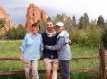 Michael and Gab Sedor and Shirley Walker at Garden of the Gods, Colorado Springs, CO